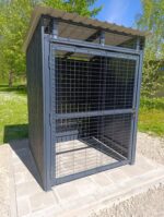 Avfallscontainerplass for én container