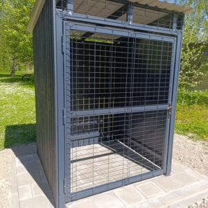 Avfallscontainerplass for én container