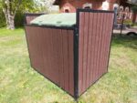 Avfallscontainerplass for én container