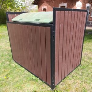 Avfallscontainerplass for én container