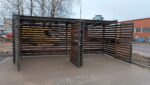 Avfallscontainerplass med 4 dører