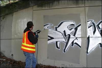 Overmaling av graffiti