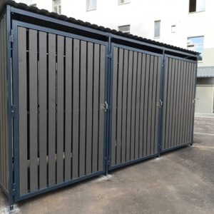 Forvandle uteområdet ditt, beskytt containerne mot uvedkommende og reduser kostnadene for avfallshåndtering med våre estetiske og sikre containerplasser